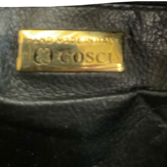 Cosci Handmade In Italy Black Leather Shoulder Bag Quiet Luxury Capsule - Picture 8 of 8